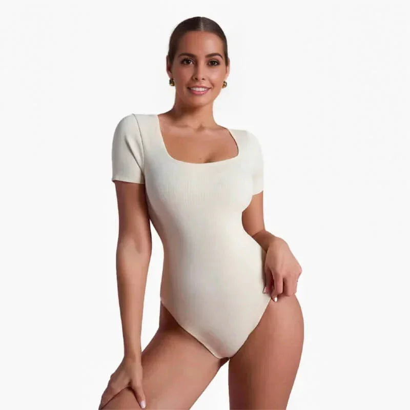 BODY MOLDEADOR MANGA CORTA | Bella